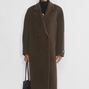 Aritzia Babaton the slouch camel & wool coat - burn cedar size 1 (size small)